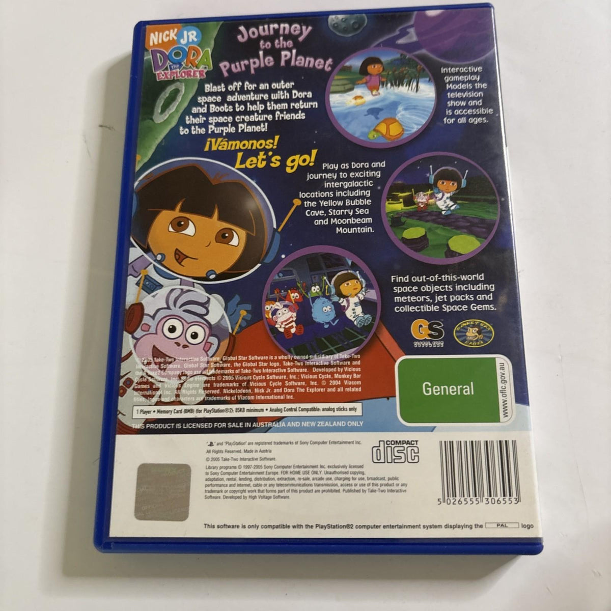 Dora the Explorer Journey to the Purple Planet Sony PlayStation 2 PS2 Game