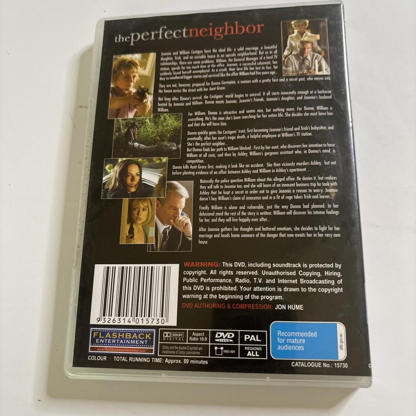 The Perfect Neighbor (DVD, 2005) Perry King, Barbara Niven All Regions