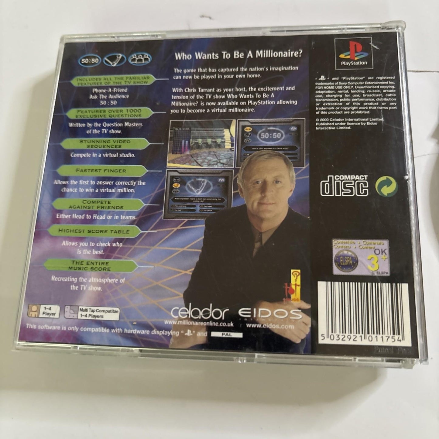 Who Wants To Be A Millionaire Sony Playstation 1 PS1 PAL Manual