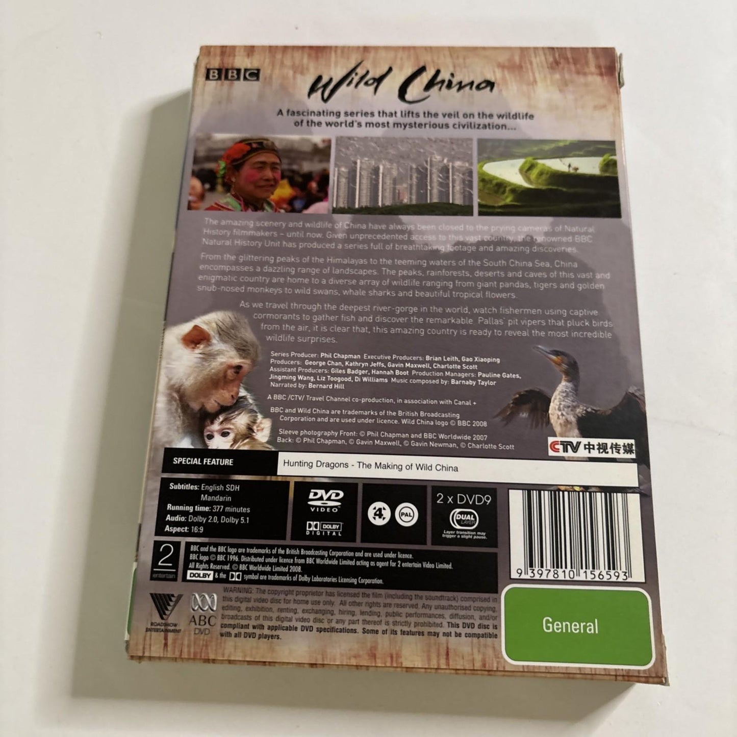 Wild China (DVD, 2008) BBC Region 4 NEW