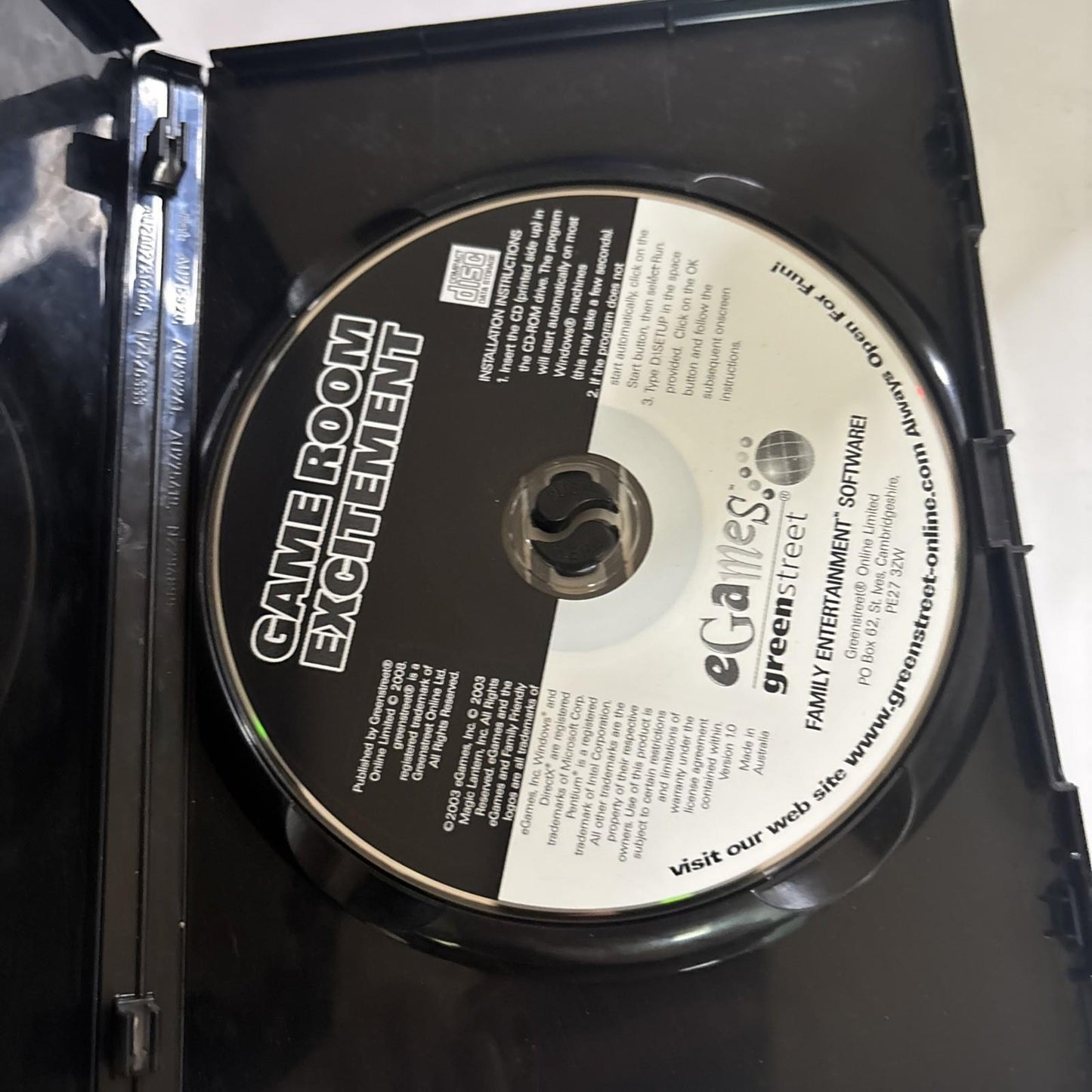 Games Room Excitement - PC CD ROM GAME