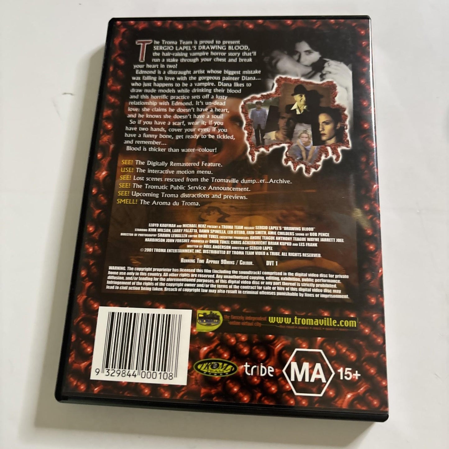 Drawing Blood (DVD, 1999) Amie Childers, Sergio Lapel All Regions