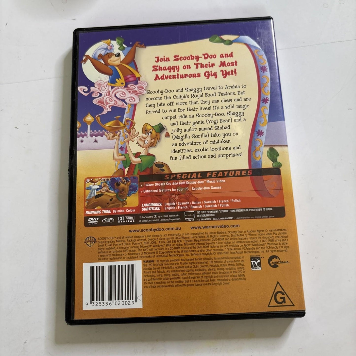 Scooby Doo in Arabian Nights (DVD, 1994) Region 4