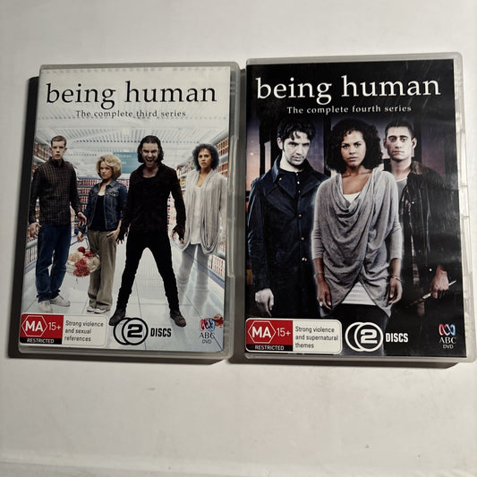 Being Human : Series 3 & 4 (DVD, 2009) Region 4 NEW