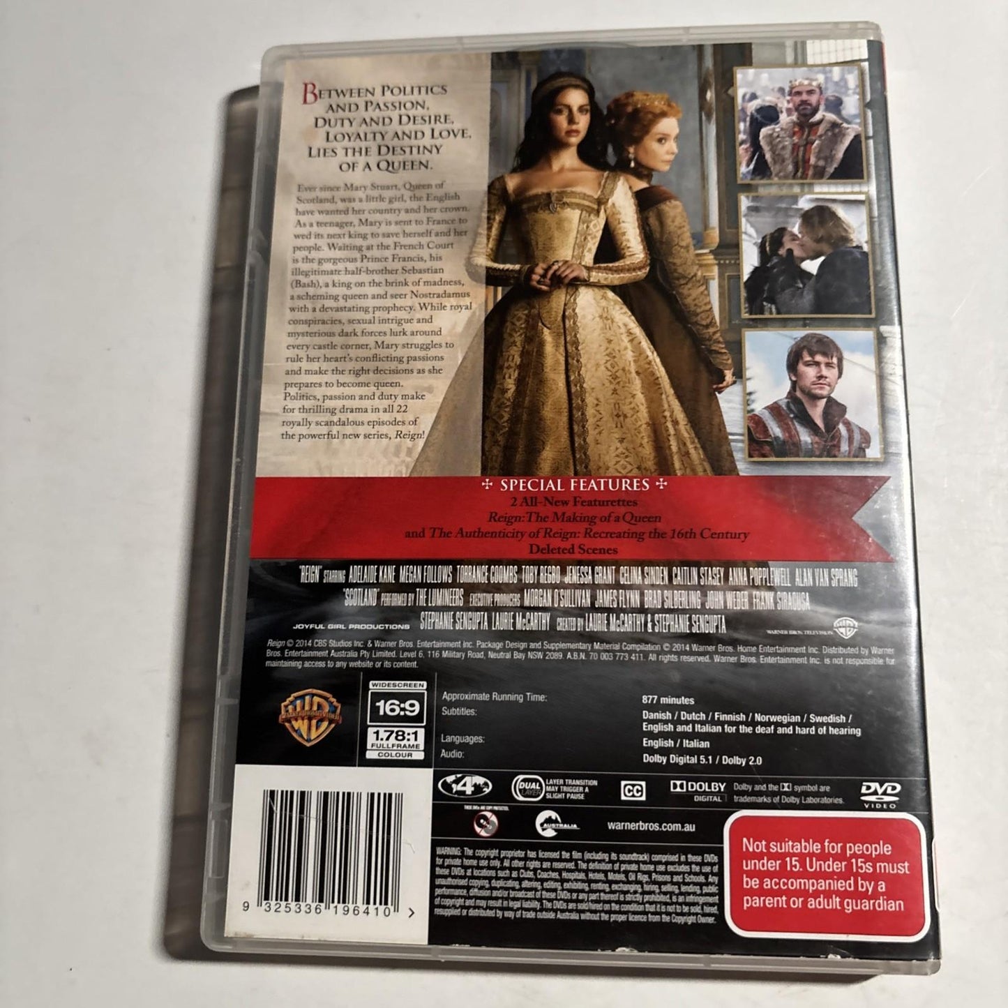 Reign : Season 1 (DVD, 2013) Region 4