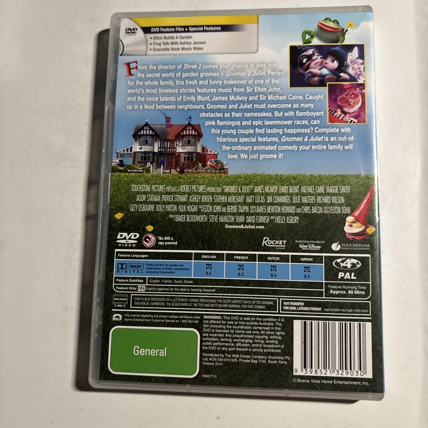 Gnomeo & Juliet (DVD, 2011) Region 4