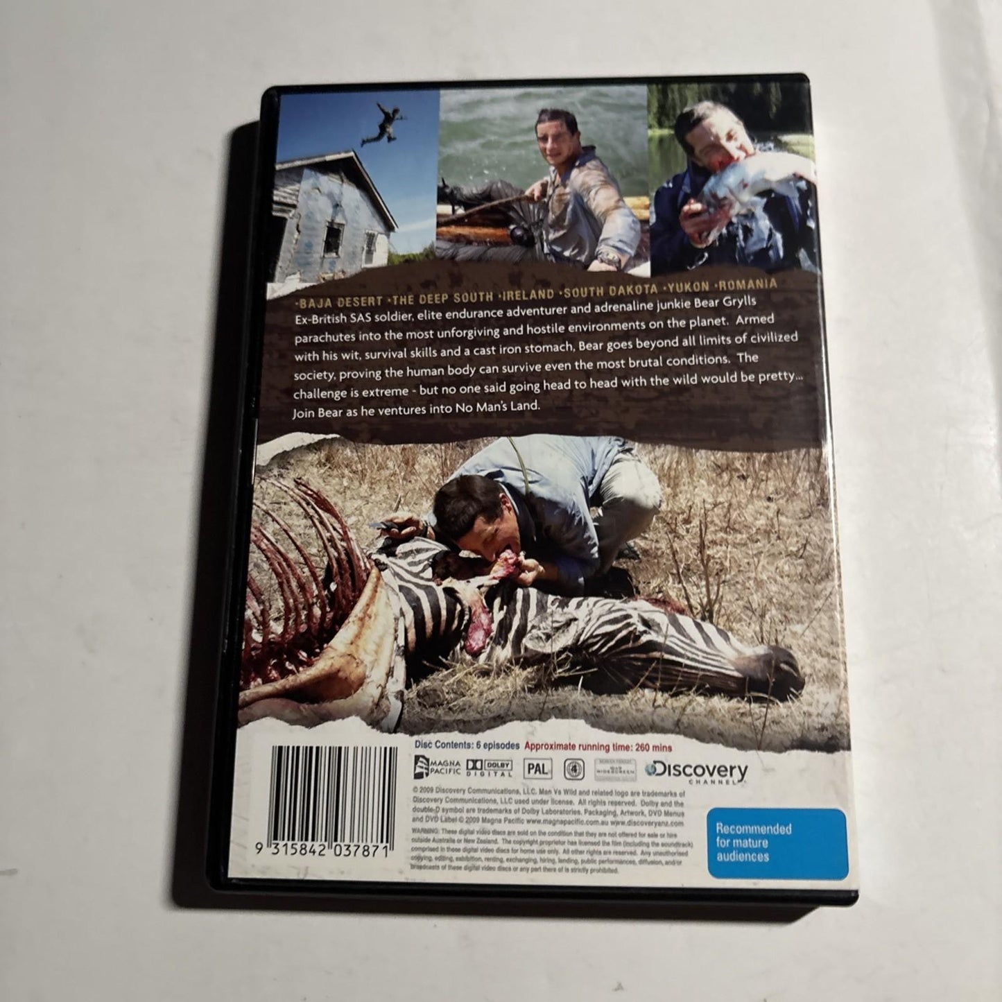Man Vs Wild - No Man's Land : Season 3 (DVD, 2008) Region 4