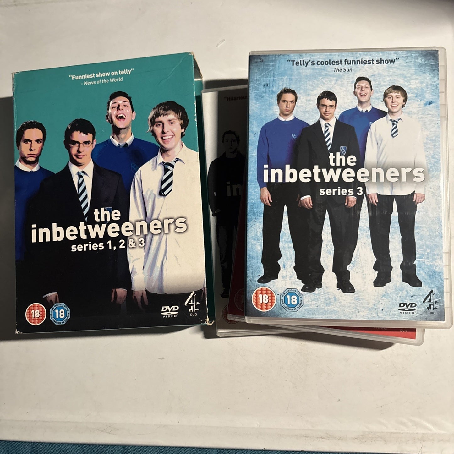 The Inbetweeners - Series 1 2 3 Plus Movie DVD Region 2 Series