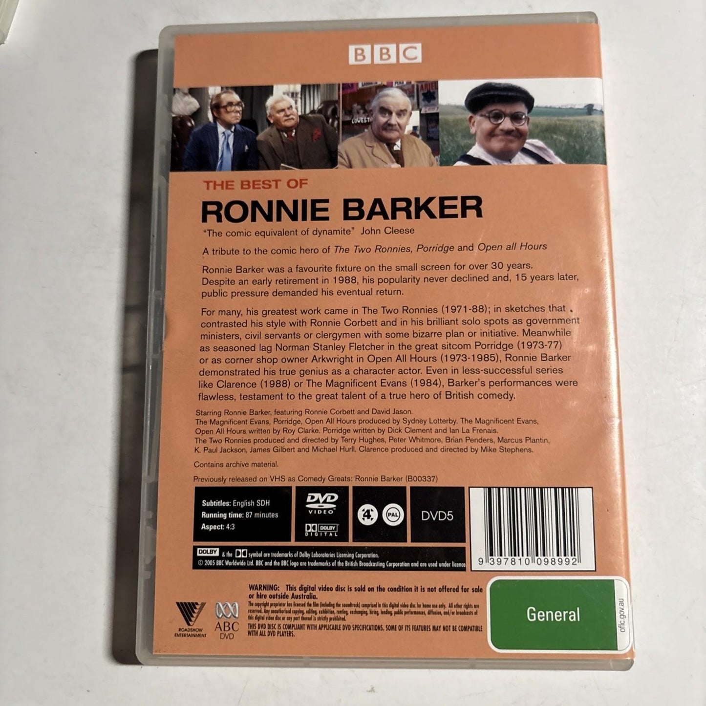 The Best of Ronnie Barker (DVD) BBC Region 4