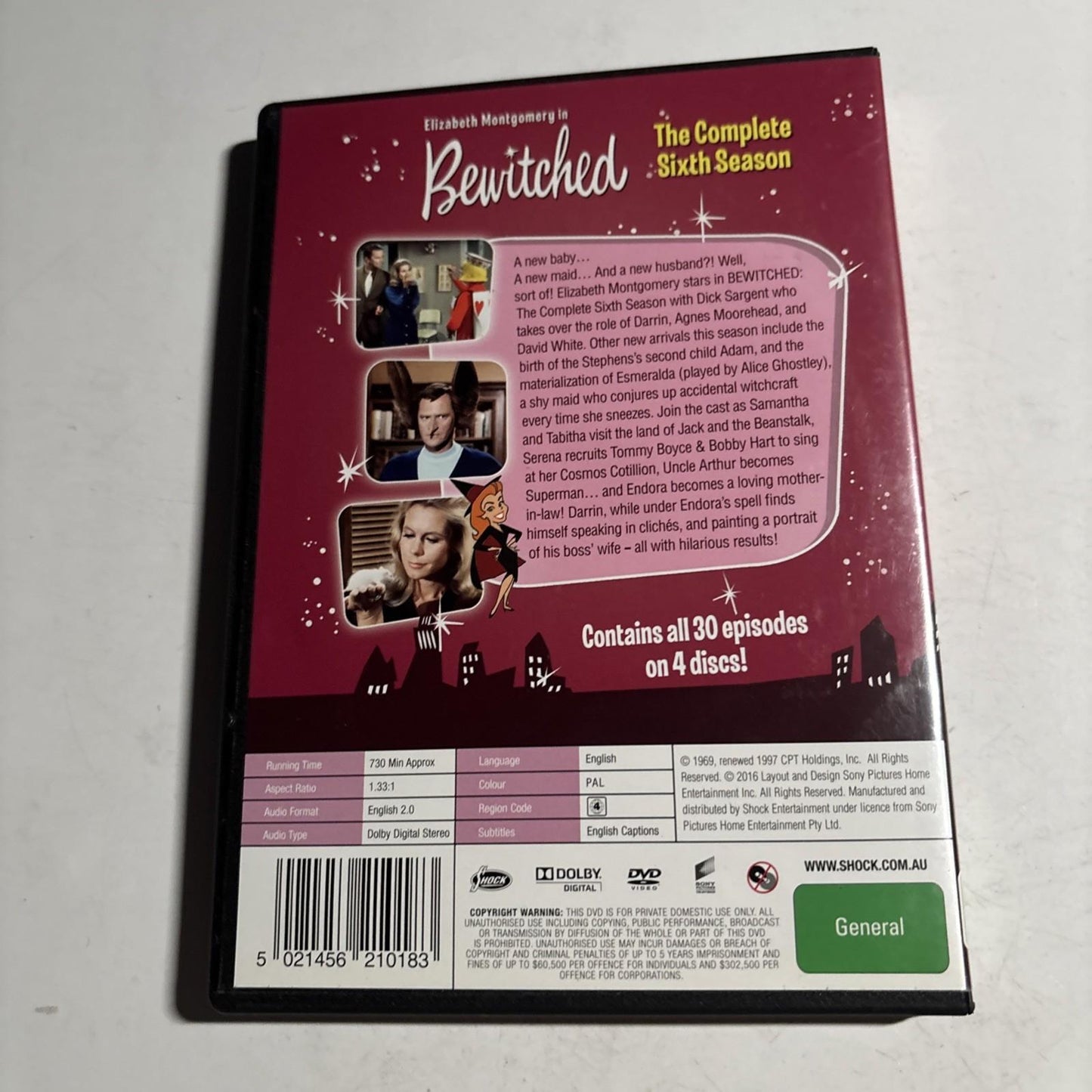 Bewitched : Season 6 (DVD, 1966) Region 4