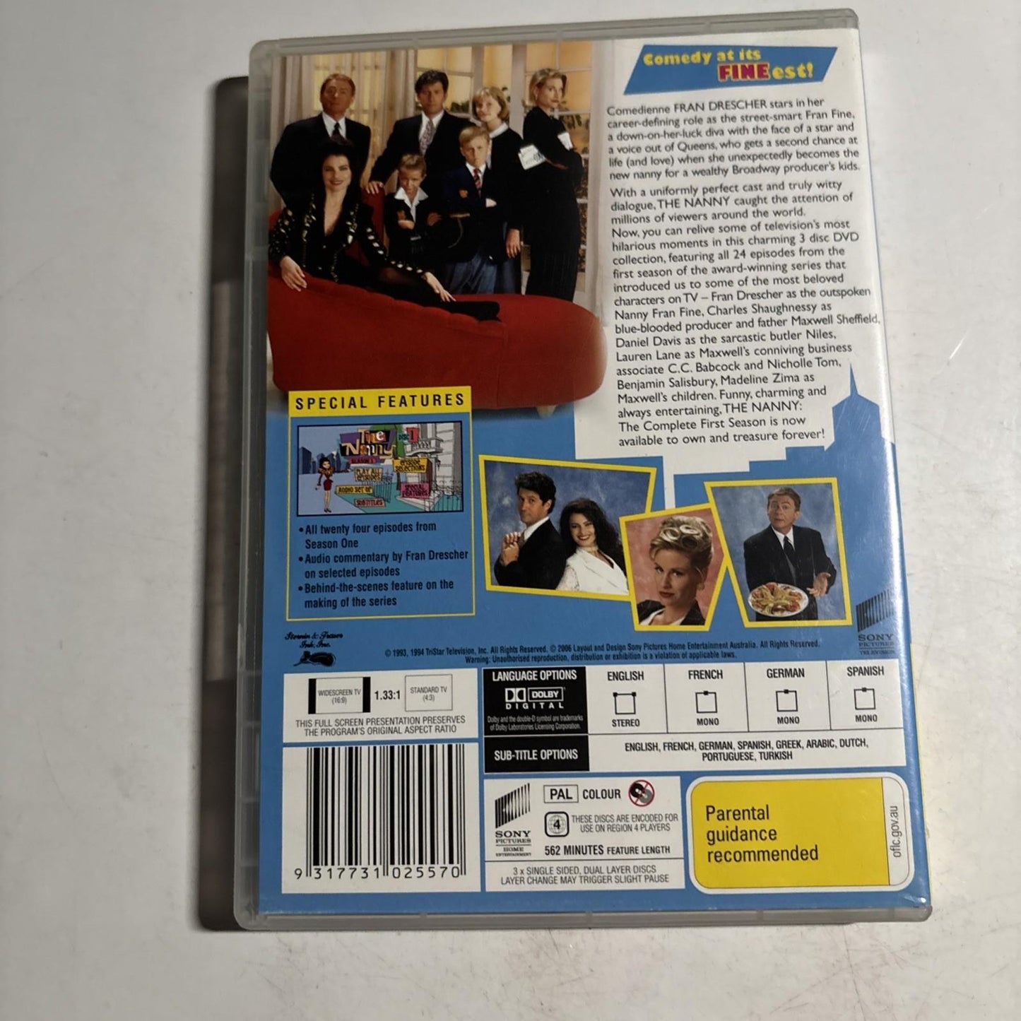 The Nanny : Season 1 (DVD, 1993) Region 4