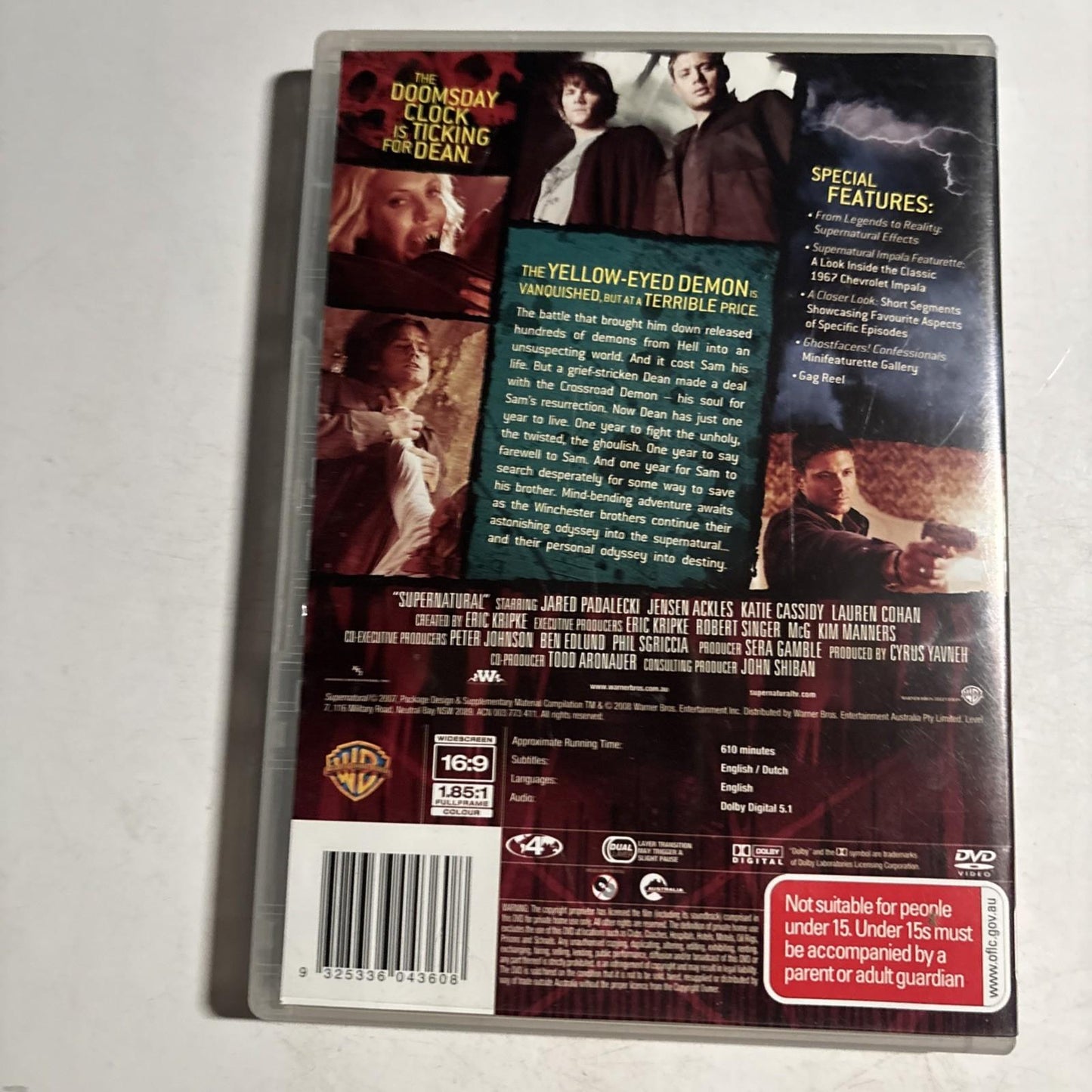 Supernatural - Season 3 DVD 5 Disc Set Region 4
