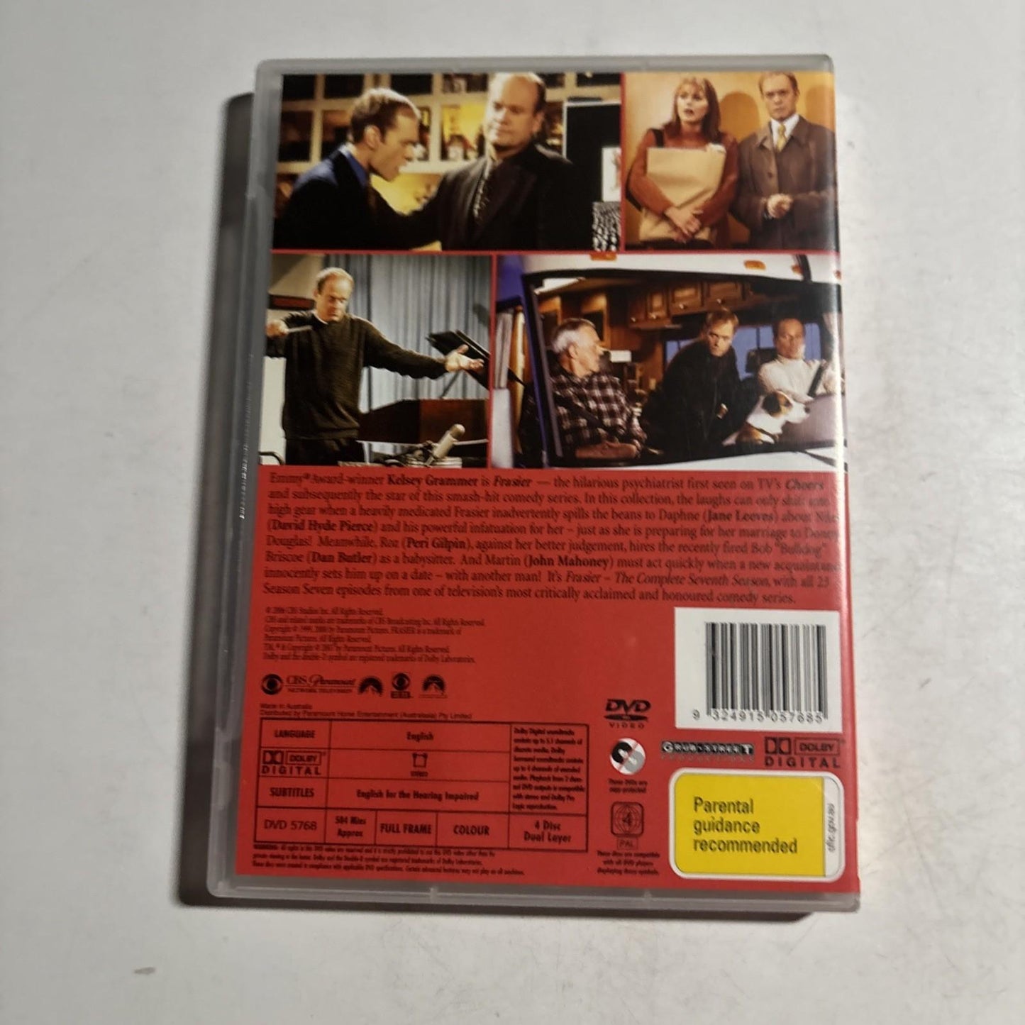 Frasier : Season 7 (DVD, 1999) Region 4