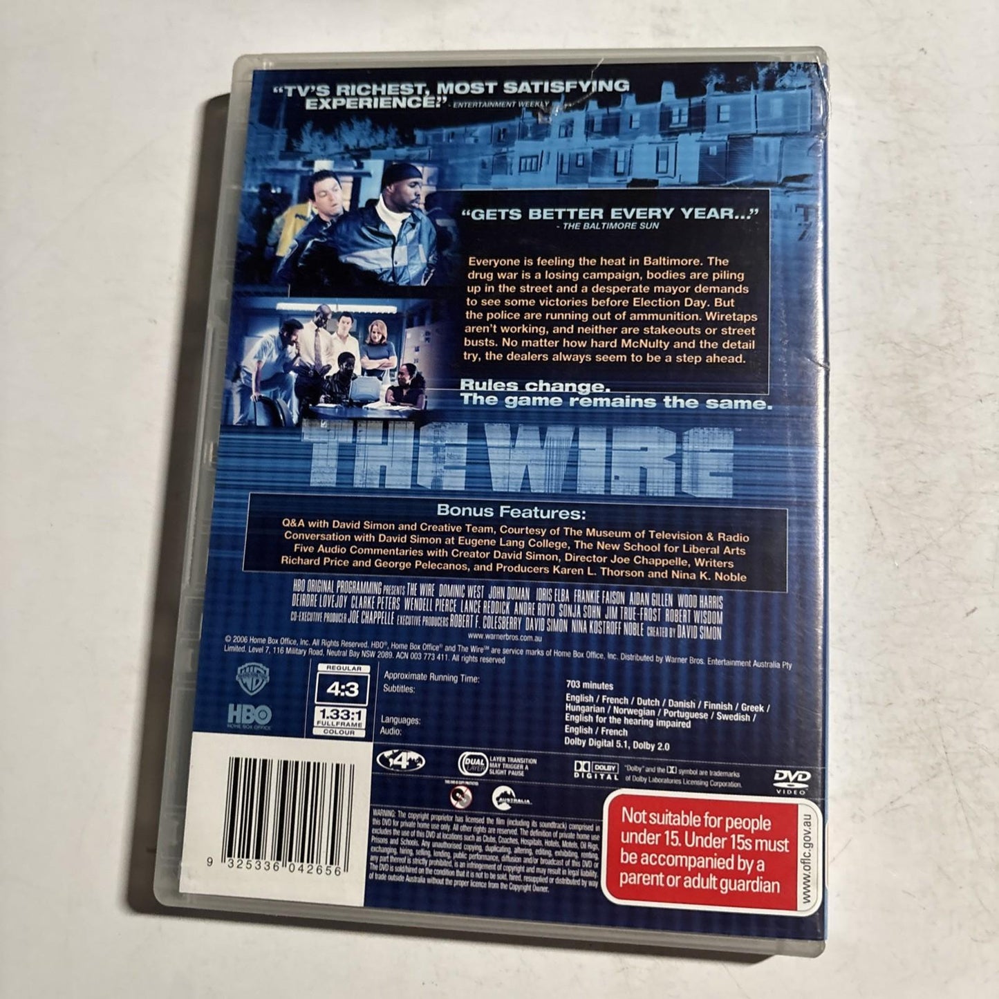 The Wire : Season 3 (DVD, 2002) Region 4