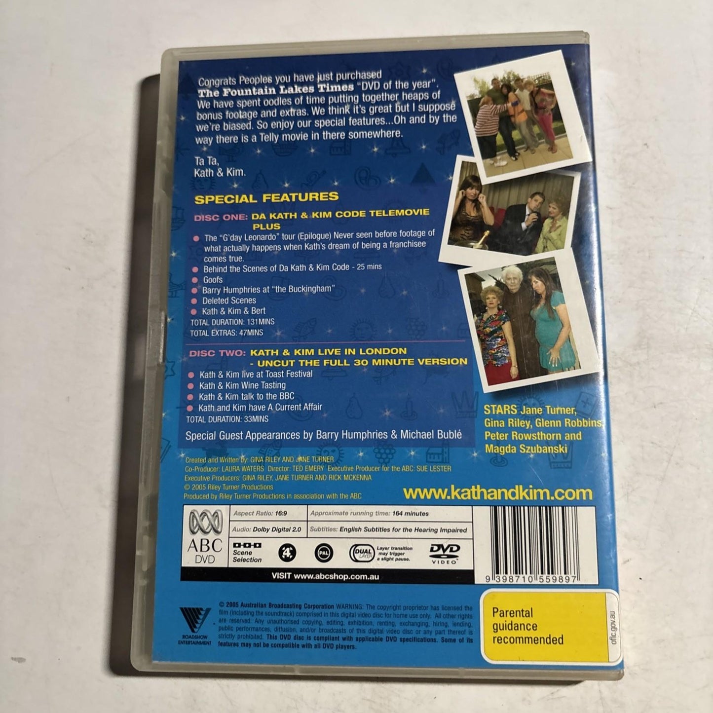 Da Kath & Kim Code - Live In London Uncut (DVD, 2008) Region 4