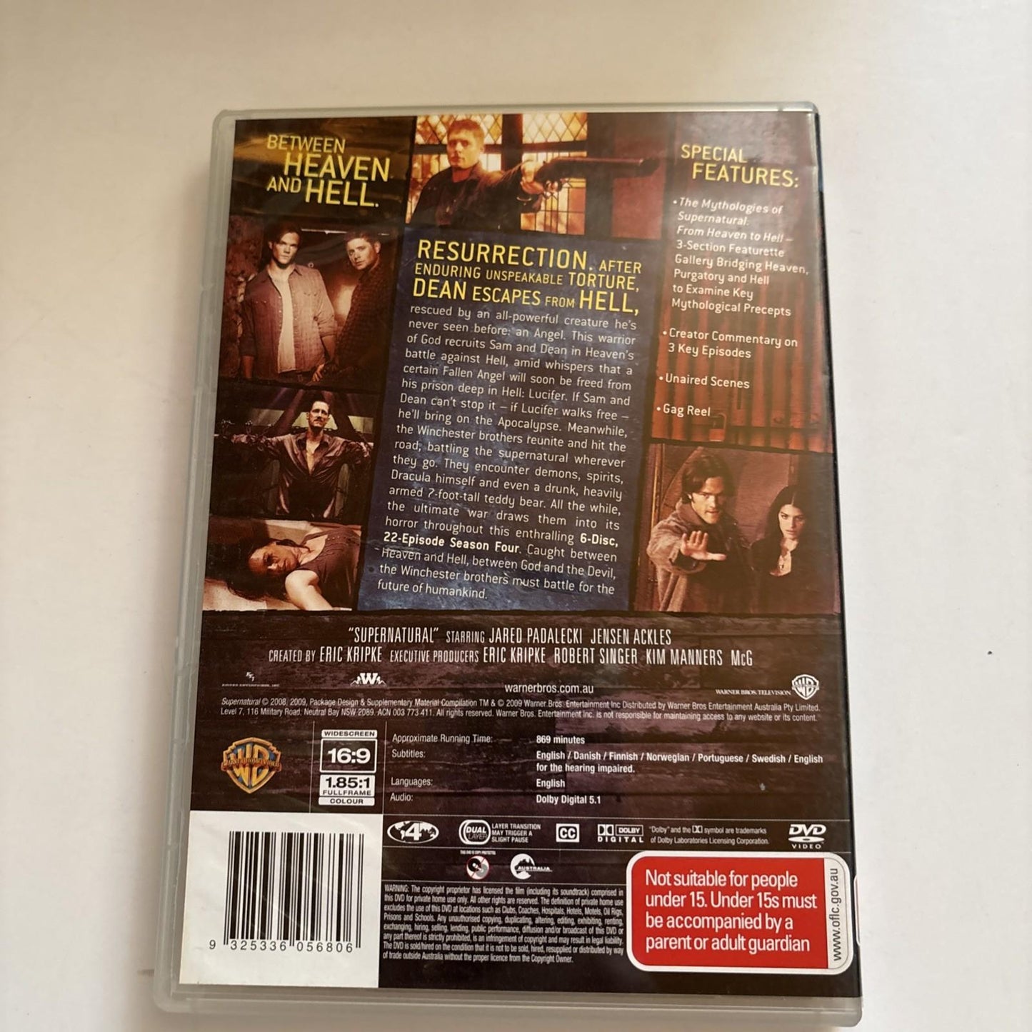 Supernatural : Season 4 (DVD, 2008) Region 4