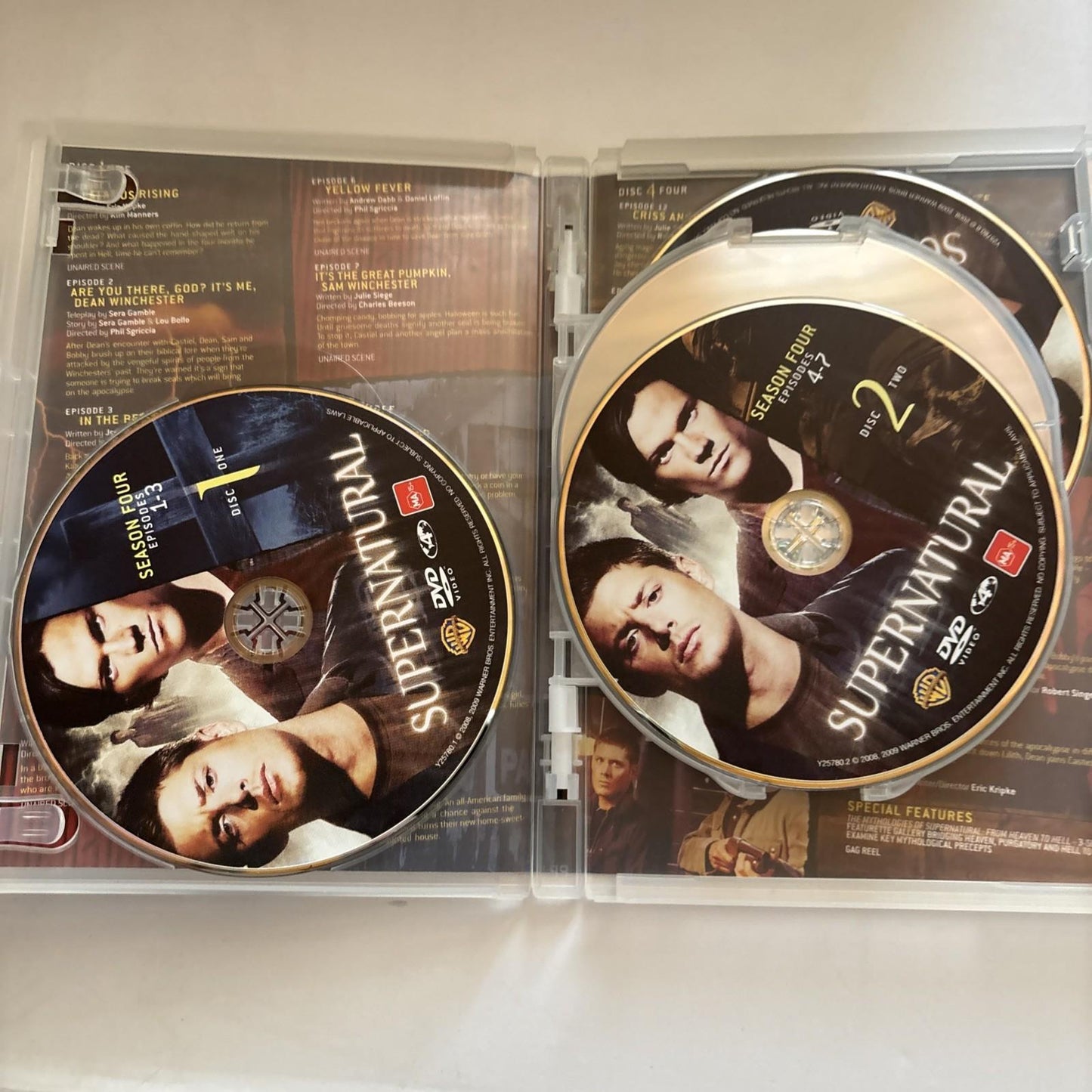 Supernatural : Season 4 (DVD, 2008) Region 4