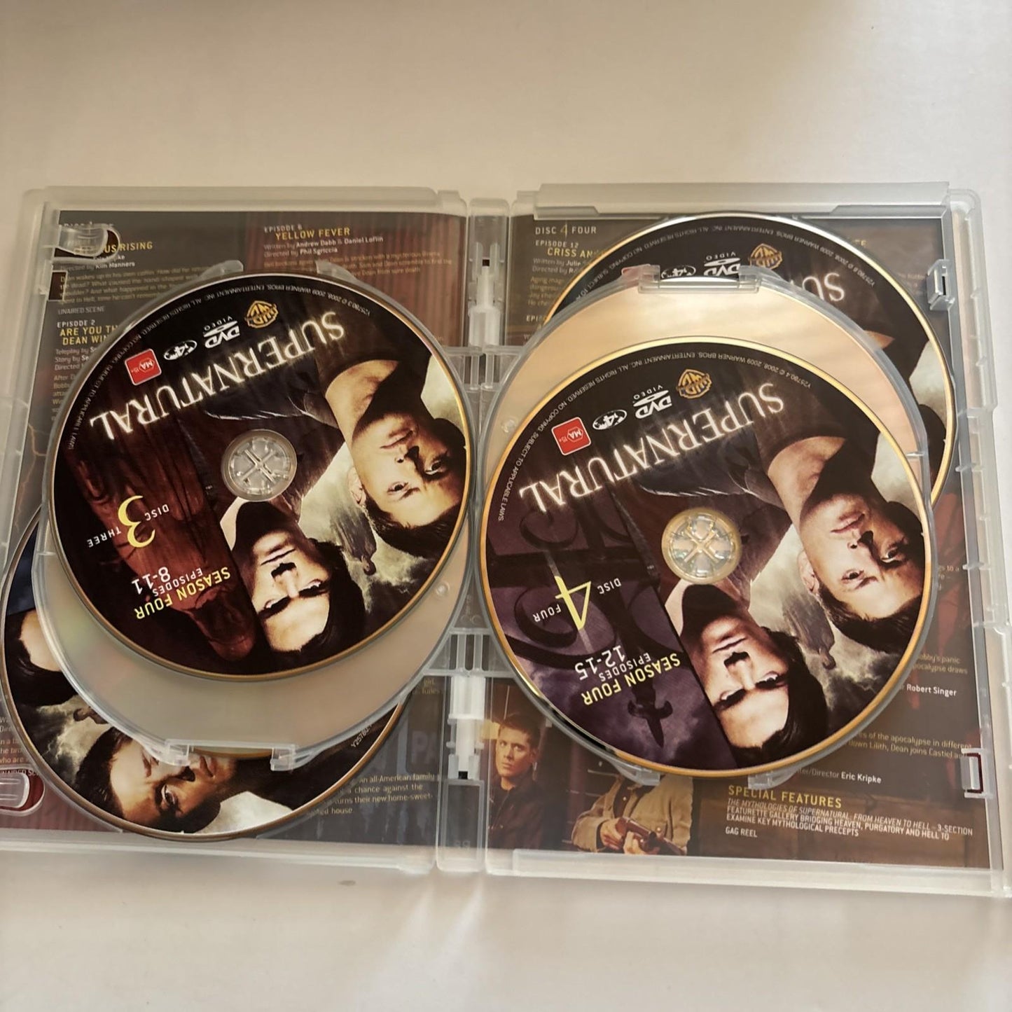 Supernatural : Season 4 (DVD, 2008) Region 4