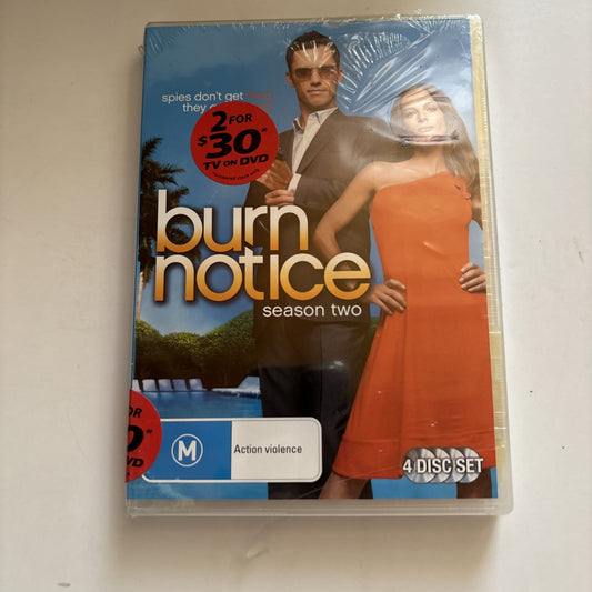 Burn Notice : Season 2 (DVD, 2008) Region 4 *New Sealed*