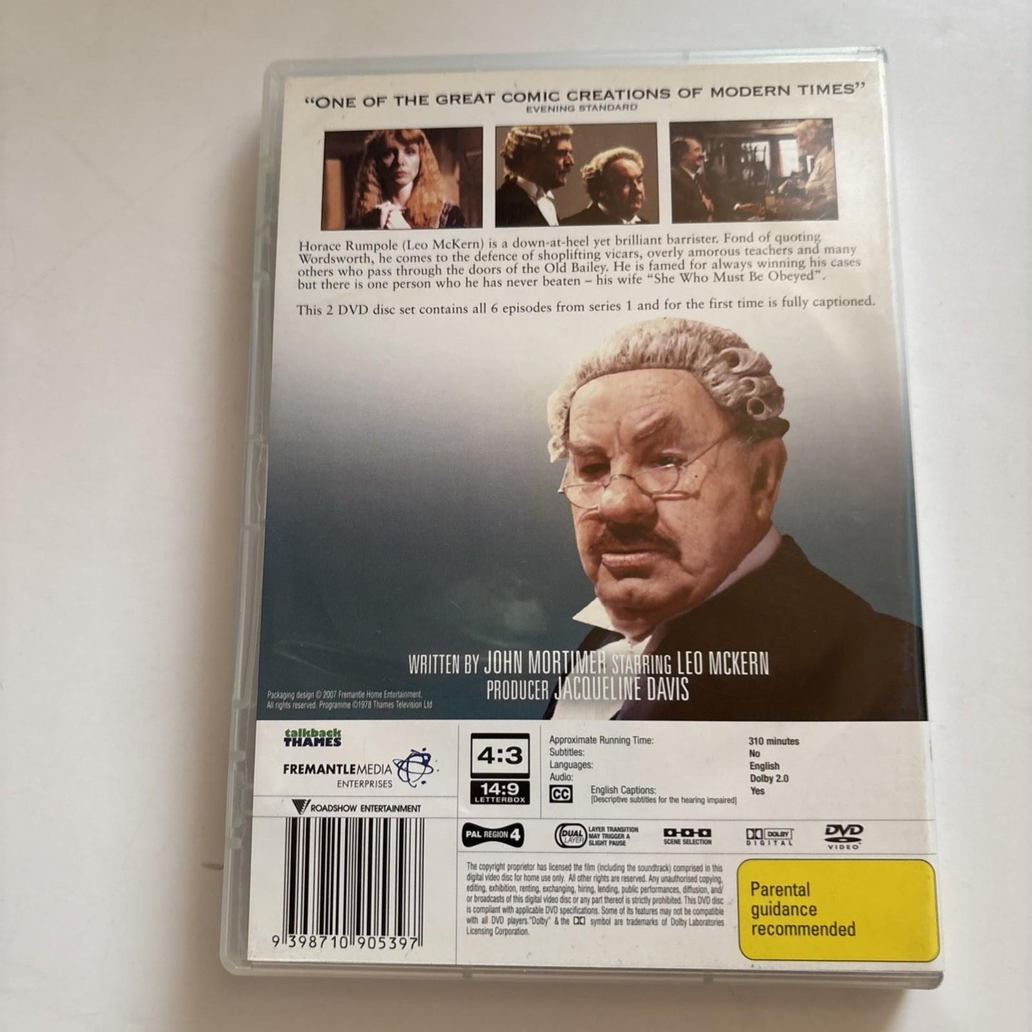 Rumpole of the Bailey : Series 1 (DVD, 1979) Region 4 NEW