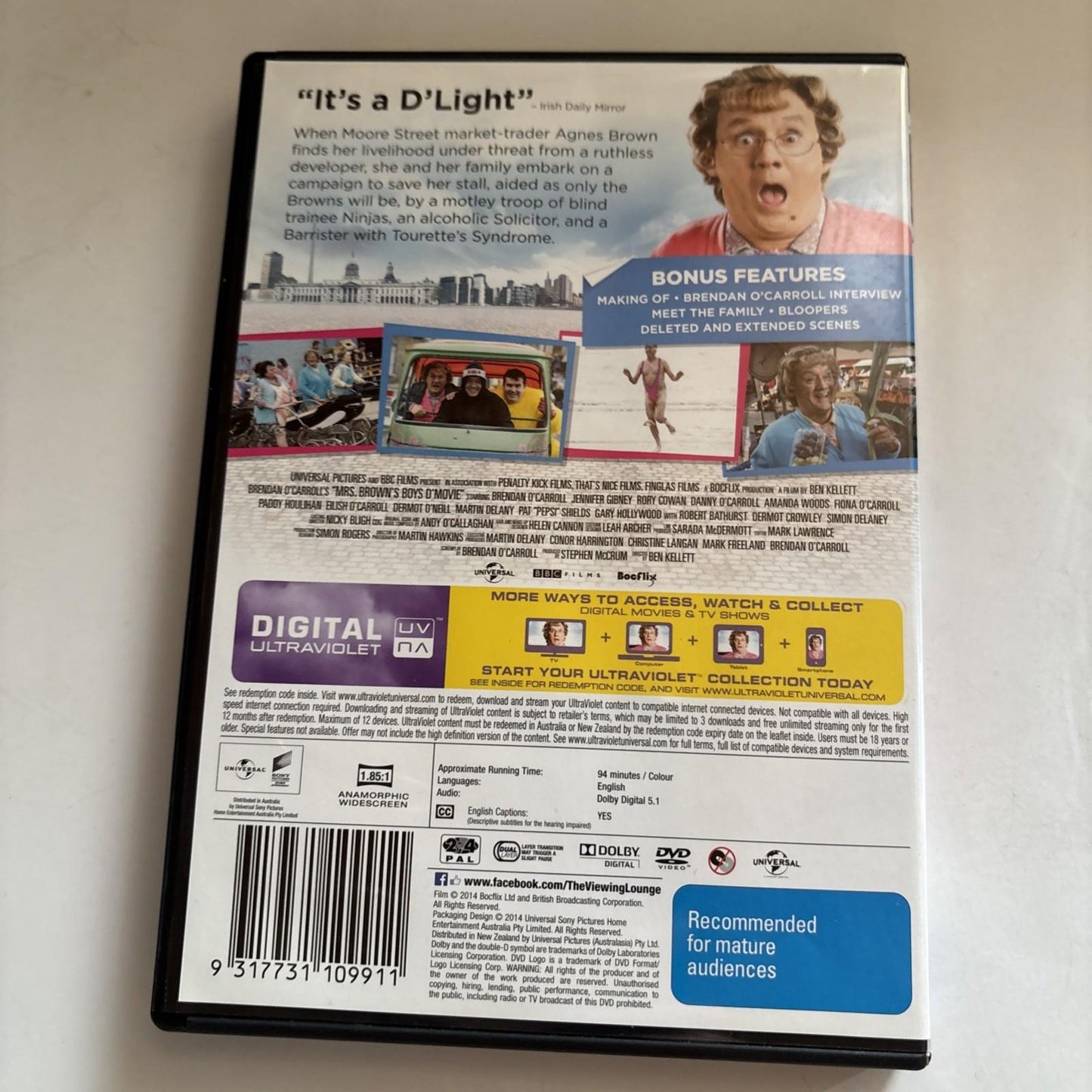 Mrs. Brown's Boys D'movie (DVD, 2014) Region 4,2