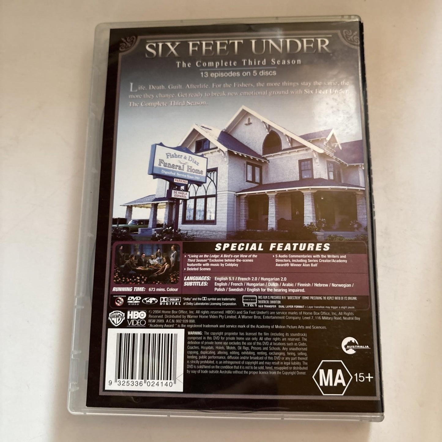 Six Feet under : Season 3 (DVD, 2001) Region 4