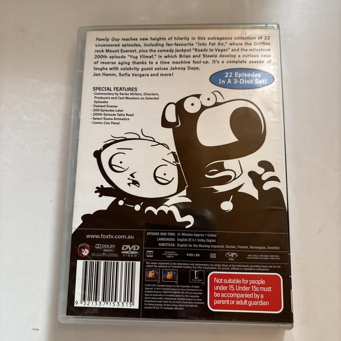Family Guy : Season 13 (DVD, 2013)  Region 4