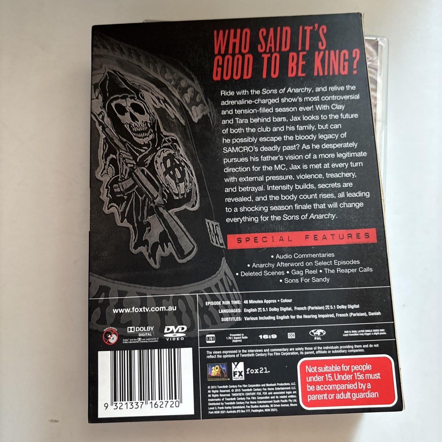 Sons of Anarchy : Season 6 (DVD, 2014) Region 4