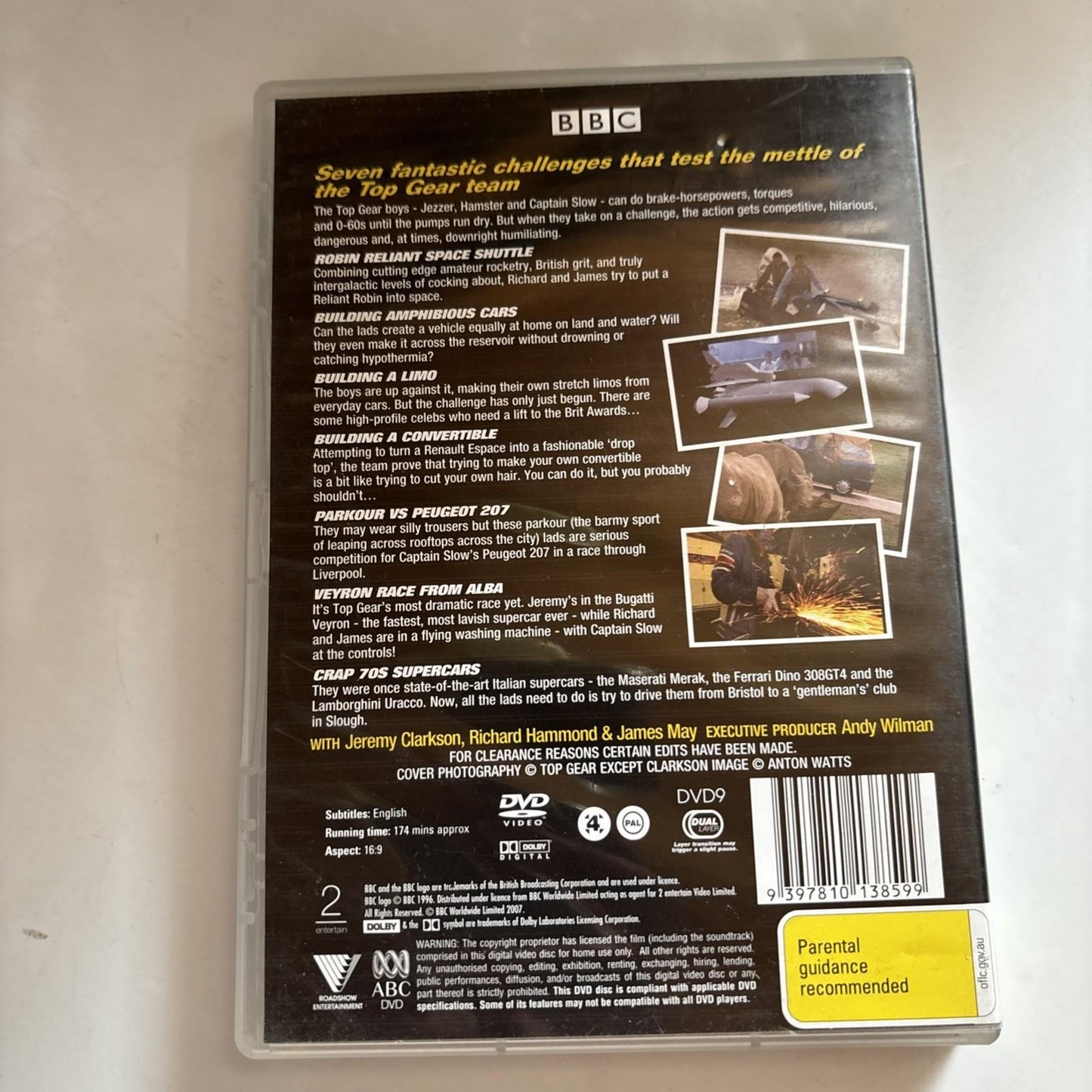 Top Gear - The Challenges (DVD, 2007) Region 4
