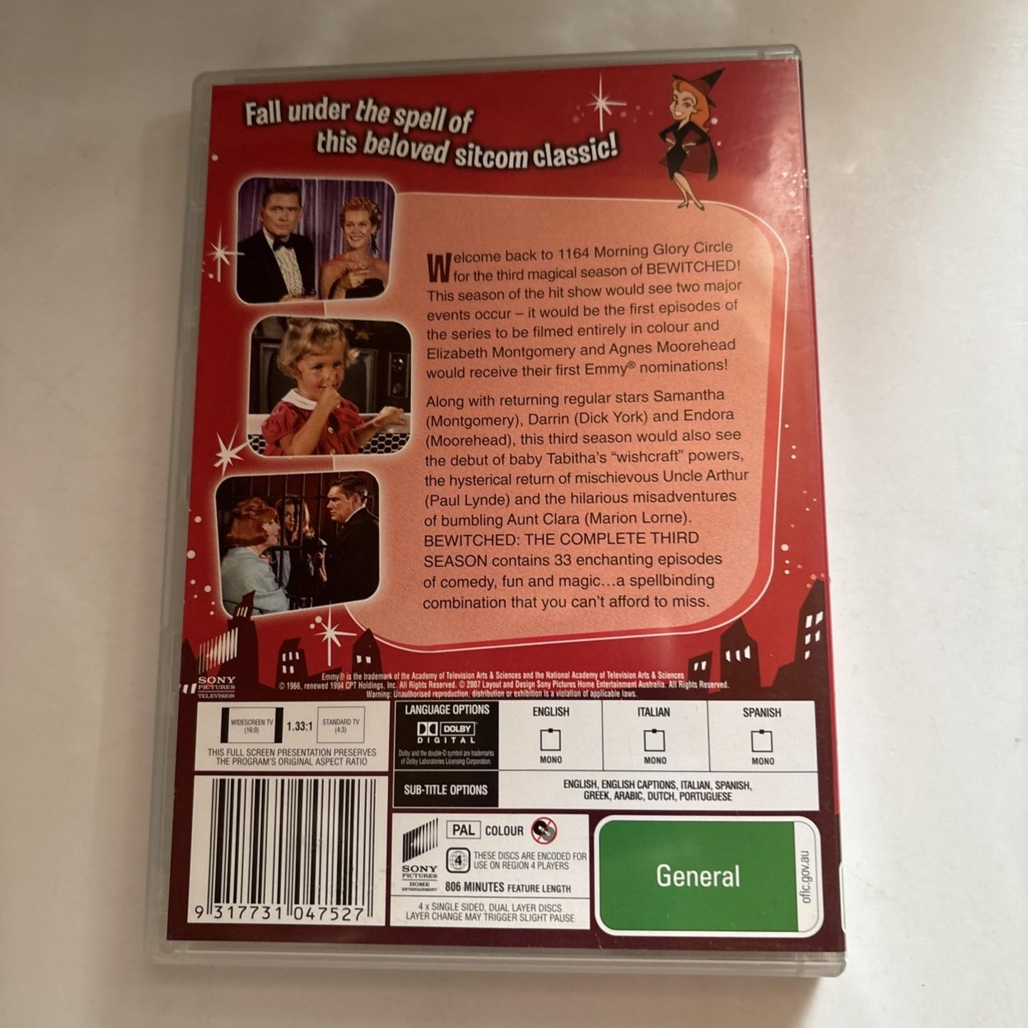 Bewitched - Season 3 (DVD, 1965) Region 4