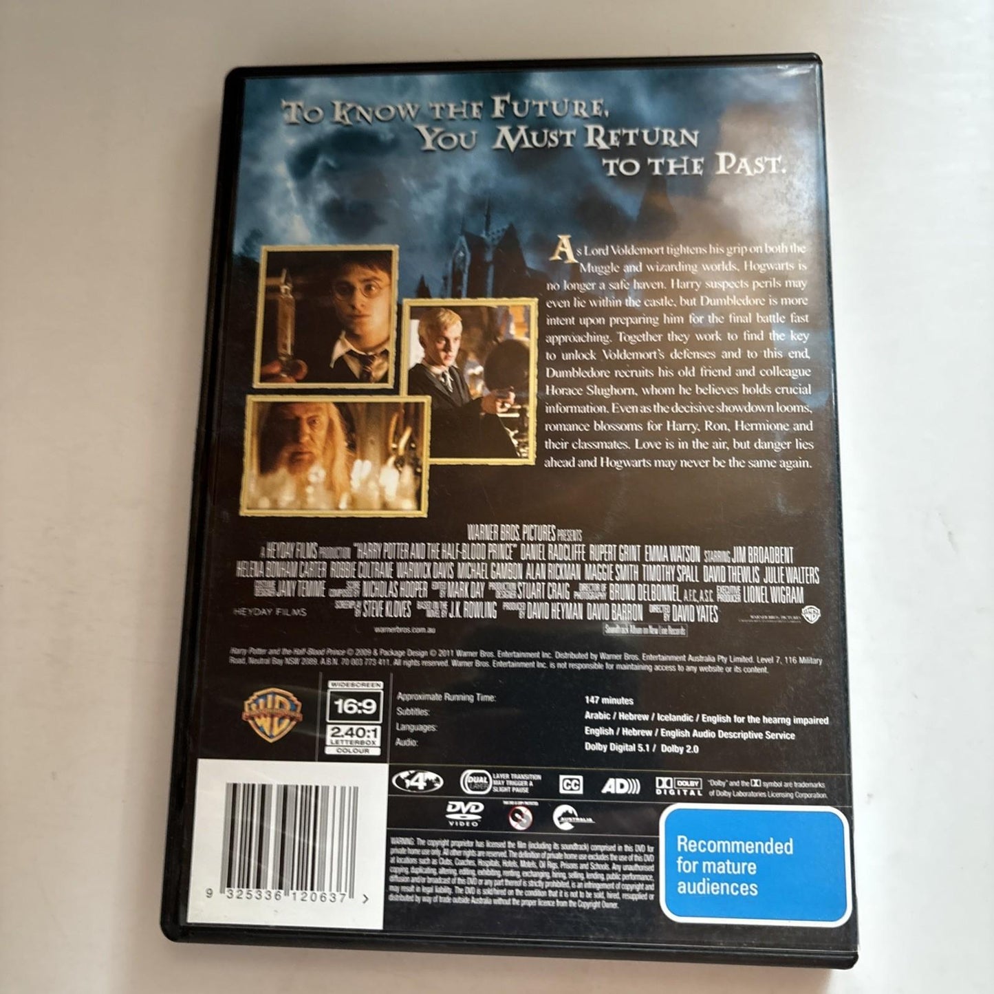 Harry Potter and the Half-Blood Prince (DVD, 2009) Region 4 NEW