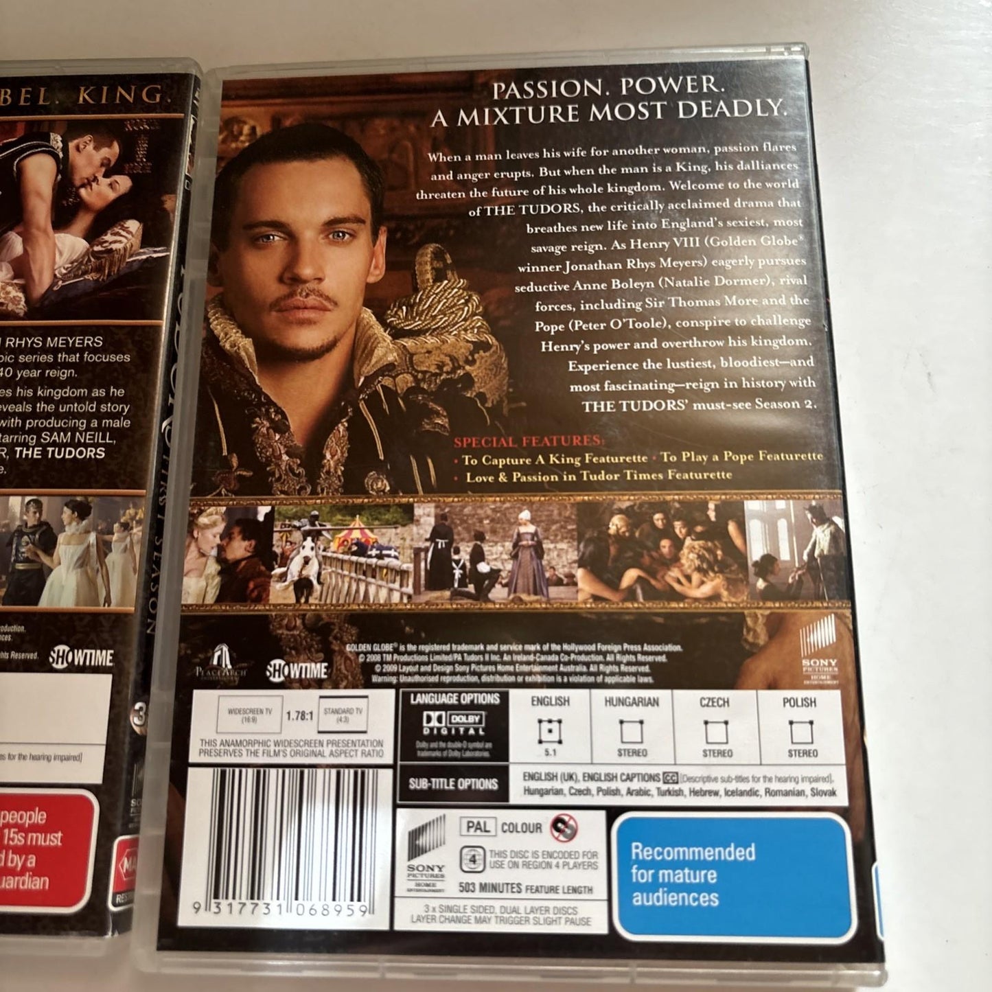 The Tudors : Season 1 & 2 (DVD, 2007) Region 4