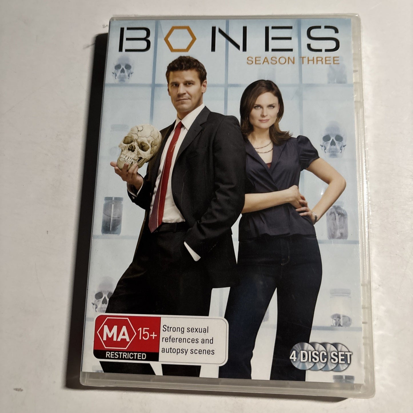 Bones : Season 3 (DVD, 2007) Region 4 *New Sealed*