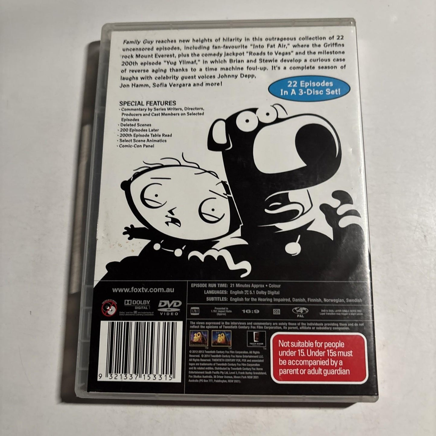 Family Guy : Season 13 (DVD, 2013) Region 4