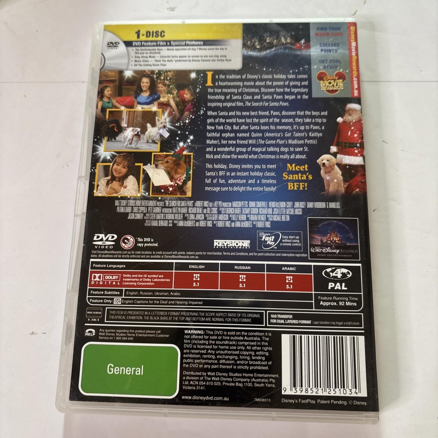 The Search for Santa Paws / Santa Paws 2 - The Santa Pups (DVD, 2010) Region 4