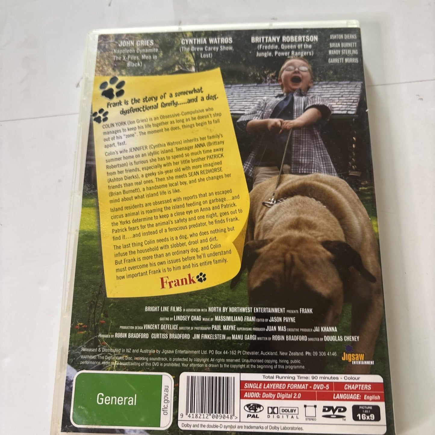 Frank (DVD, 2007) Britt Robertson, Greg Amici, David Browneagle, Region 4
