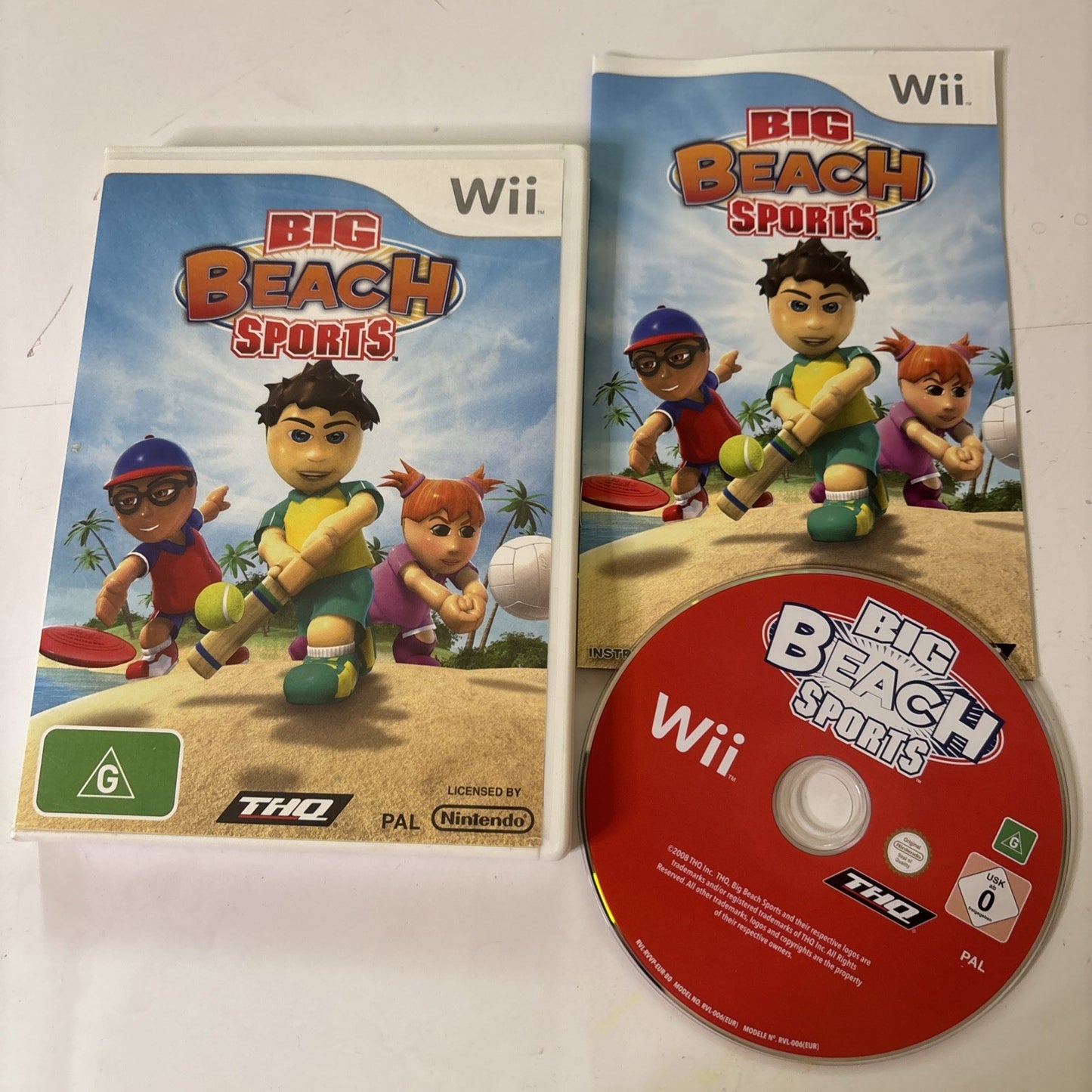 Big Beach Sports - Nintendo Wii PAL - Complete With Manual