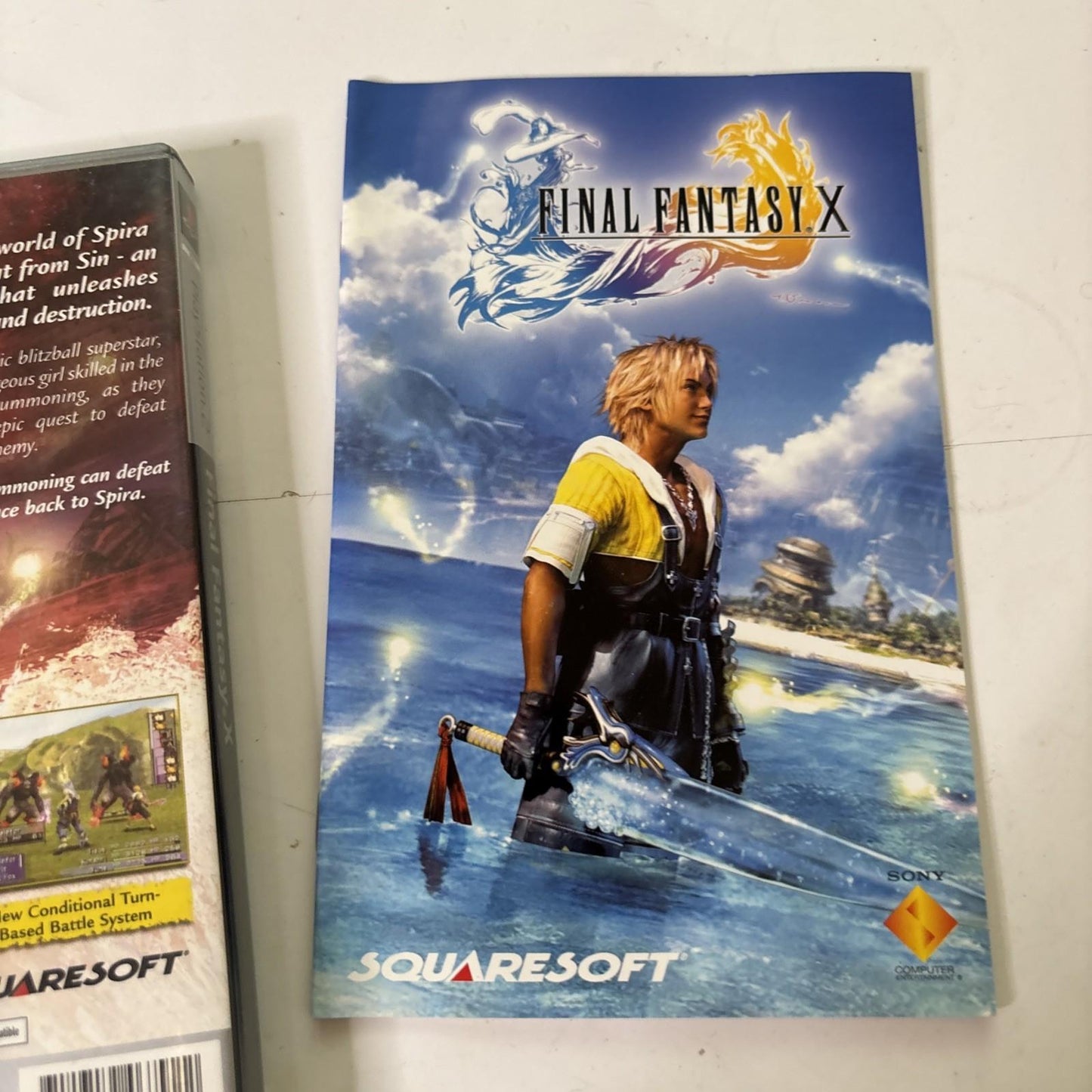 Final Fantasy X Sony PlayStation 2 PS2 PAL Game Manual