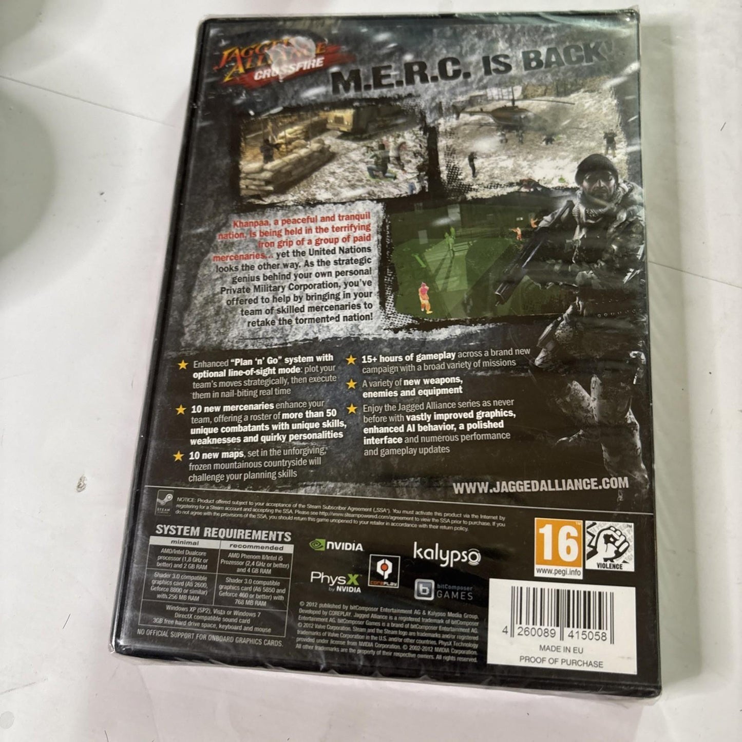 Jagged Alliance  Crossfire - PC DVD-ROM *New Sealed*