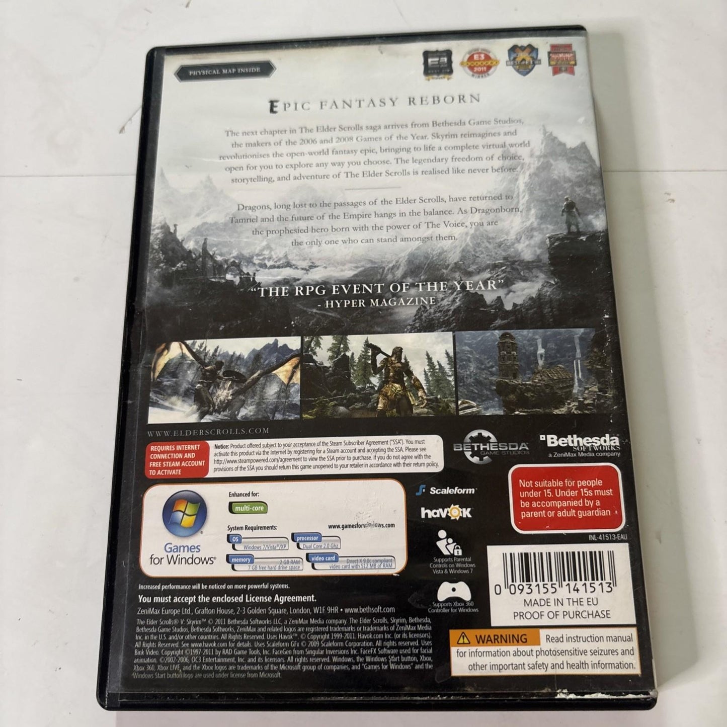 The Elder Scrolls V - Skyrim PC DVD Game