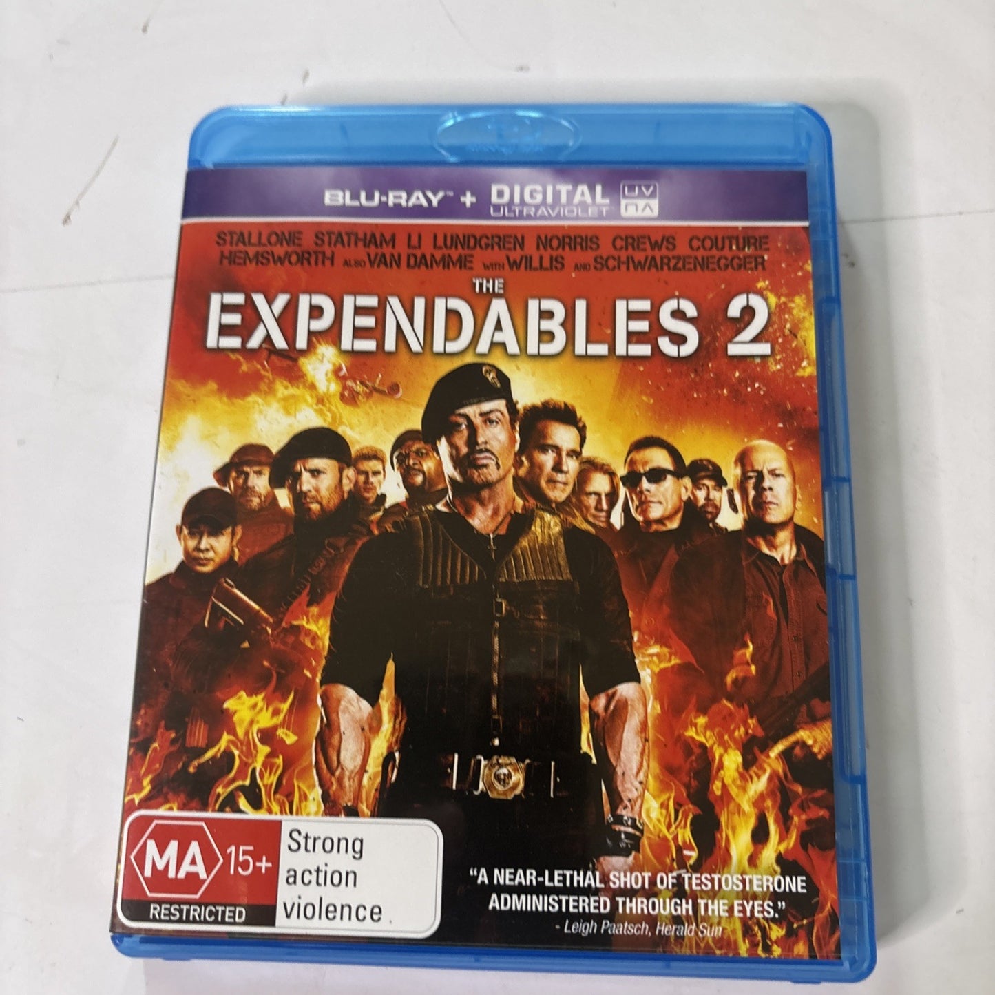 The Expendables 2 (Blu-ray, 2012) Sylvester Stallone, Chuck Norris Region B