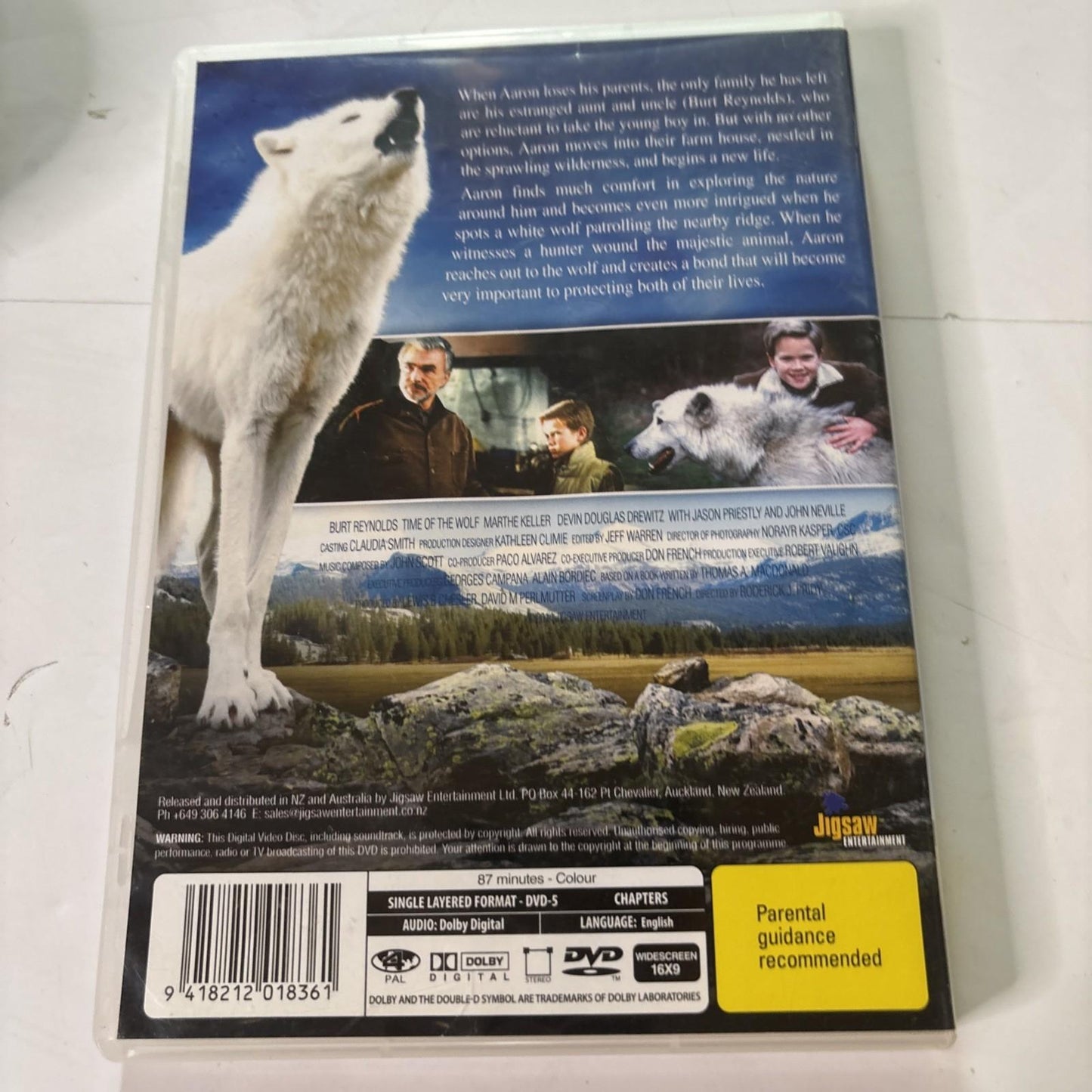 Time Of The Wolf (DVD, 2002) Burt Reynolds, Jason Priestley Region 4
