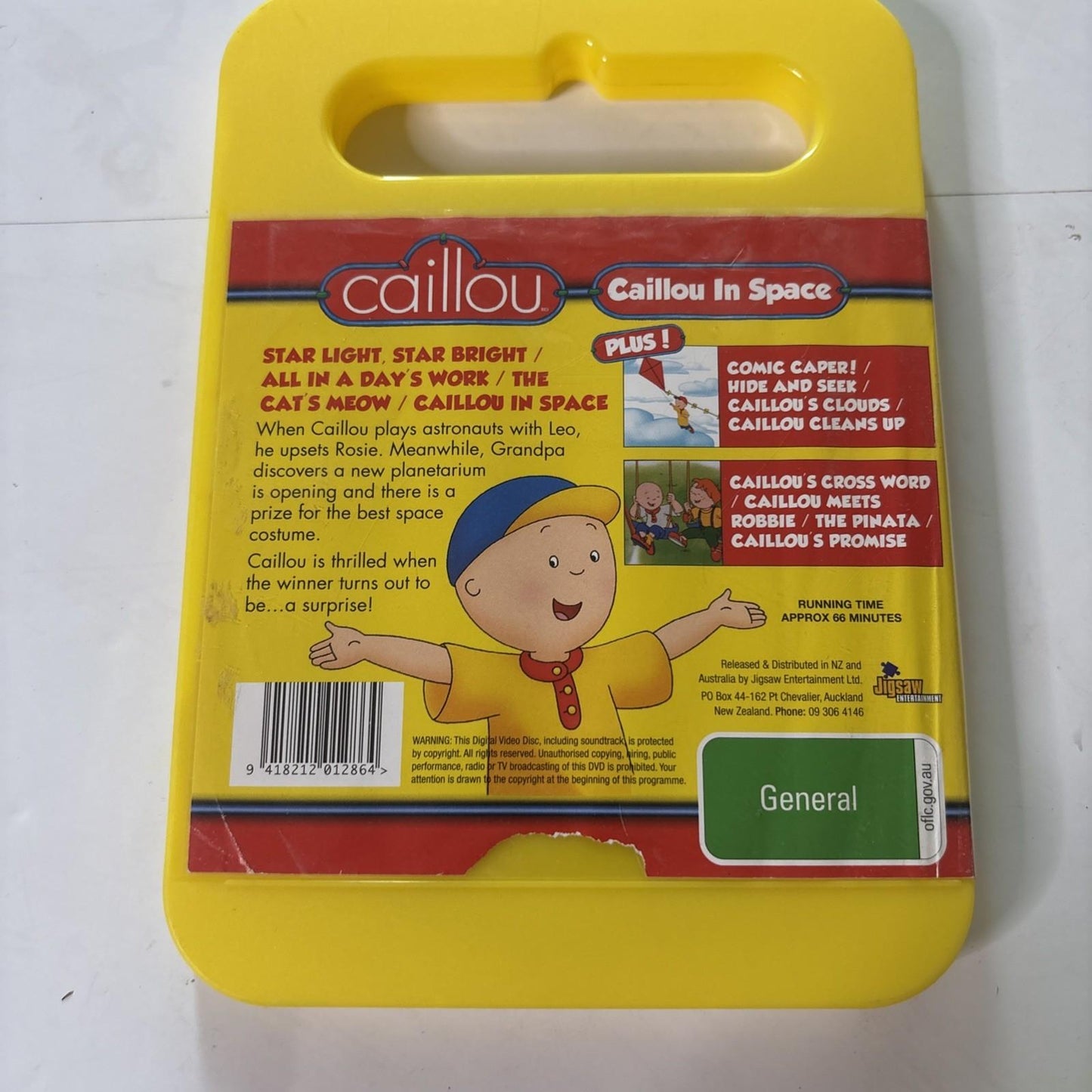 Cailou - Cailou In Space (DVD, 2006) Region 4