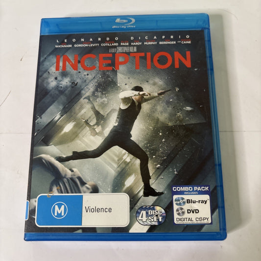 Inception (Blu-ray + DVD, 2010) Leonardo DiCaprio Region B &4