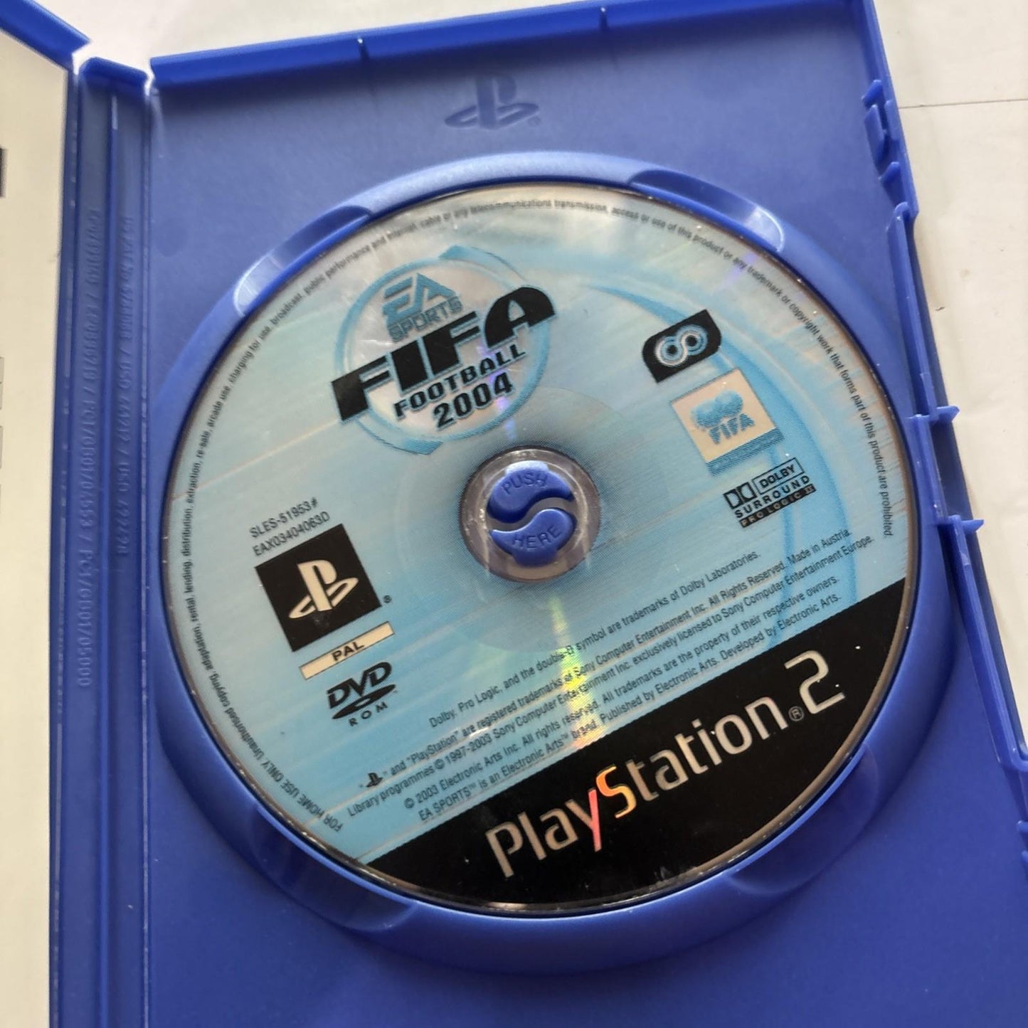FIFA Football 2004 Sony Playstation 2 PS2 PAL