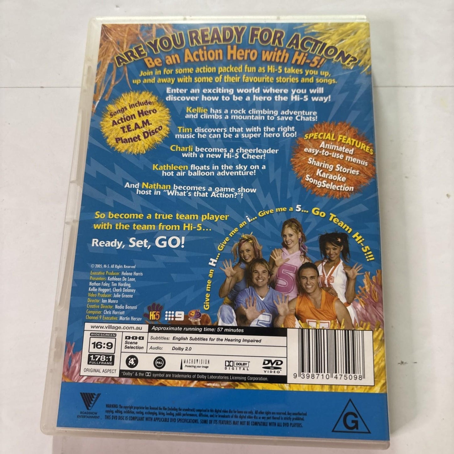 Hi-5 Action Heroes (DVD, 2005)  Region 4