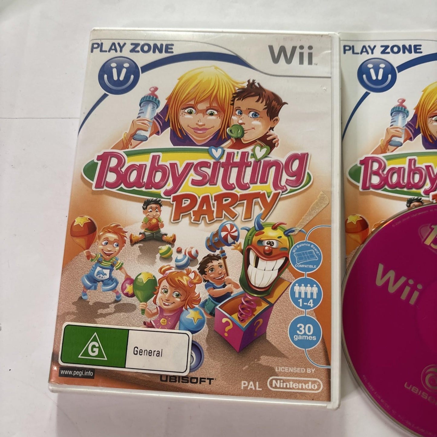 Babysitting Party Nintendo Wii Manual PAL