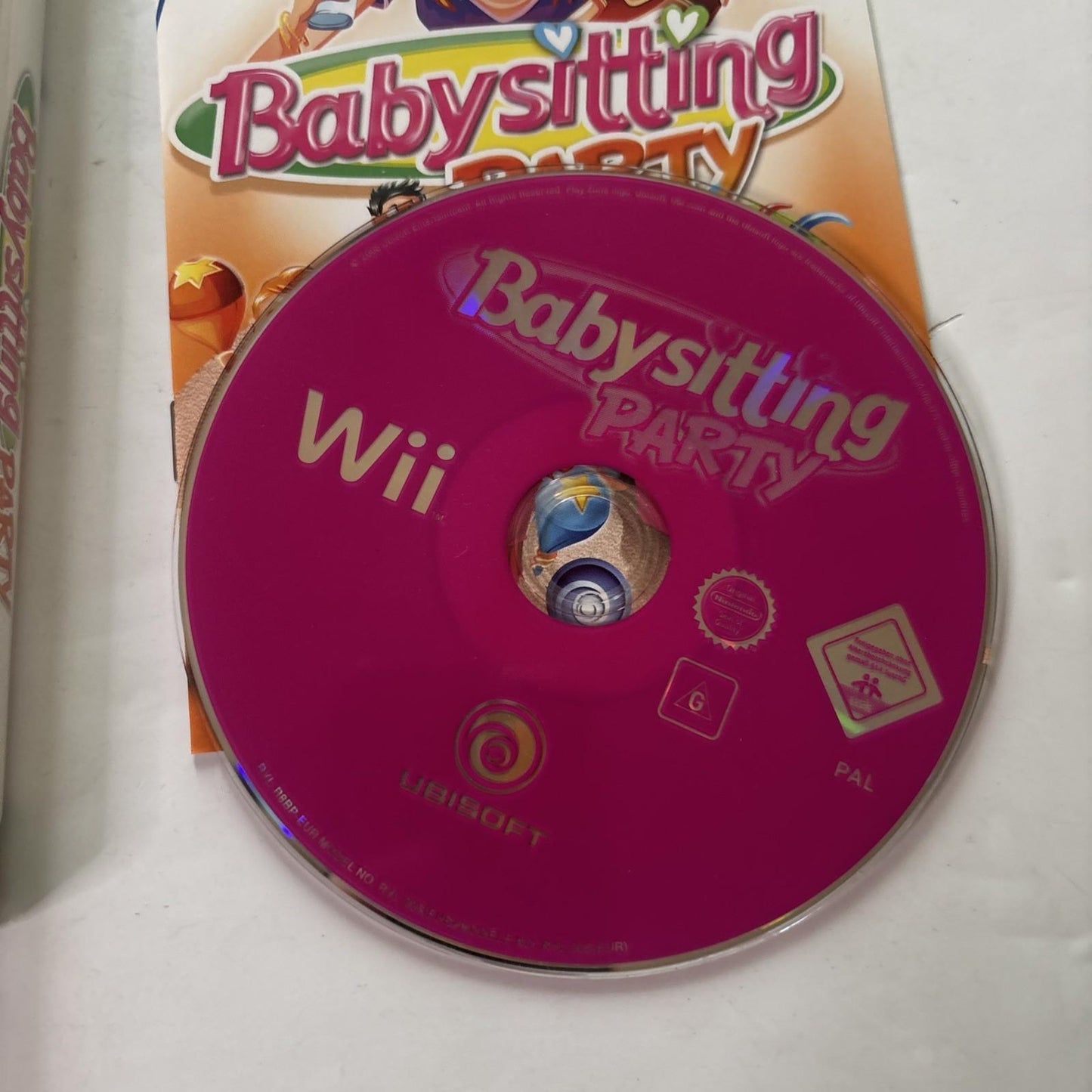 Babysitting Party Nintendo Wii Manual PAL