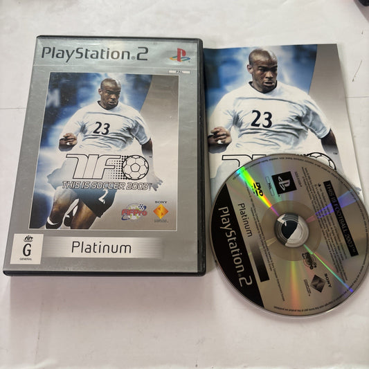 This is Soccer 2003 Sony PlayStation 2 PS2 Platinum PAL Manual