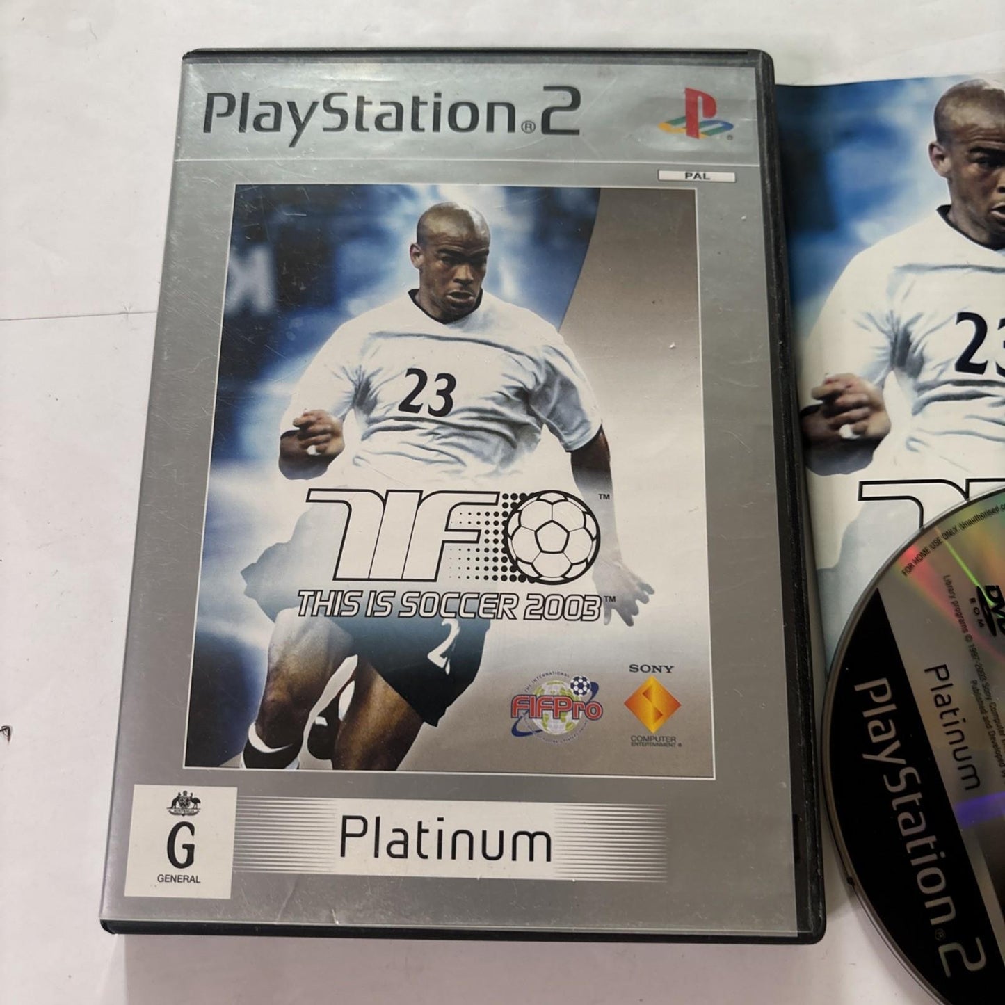 This is Soccer 2003 Sony PlayStation 2 PS2 Platinum PAL Manual